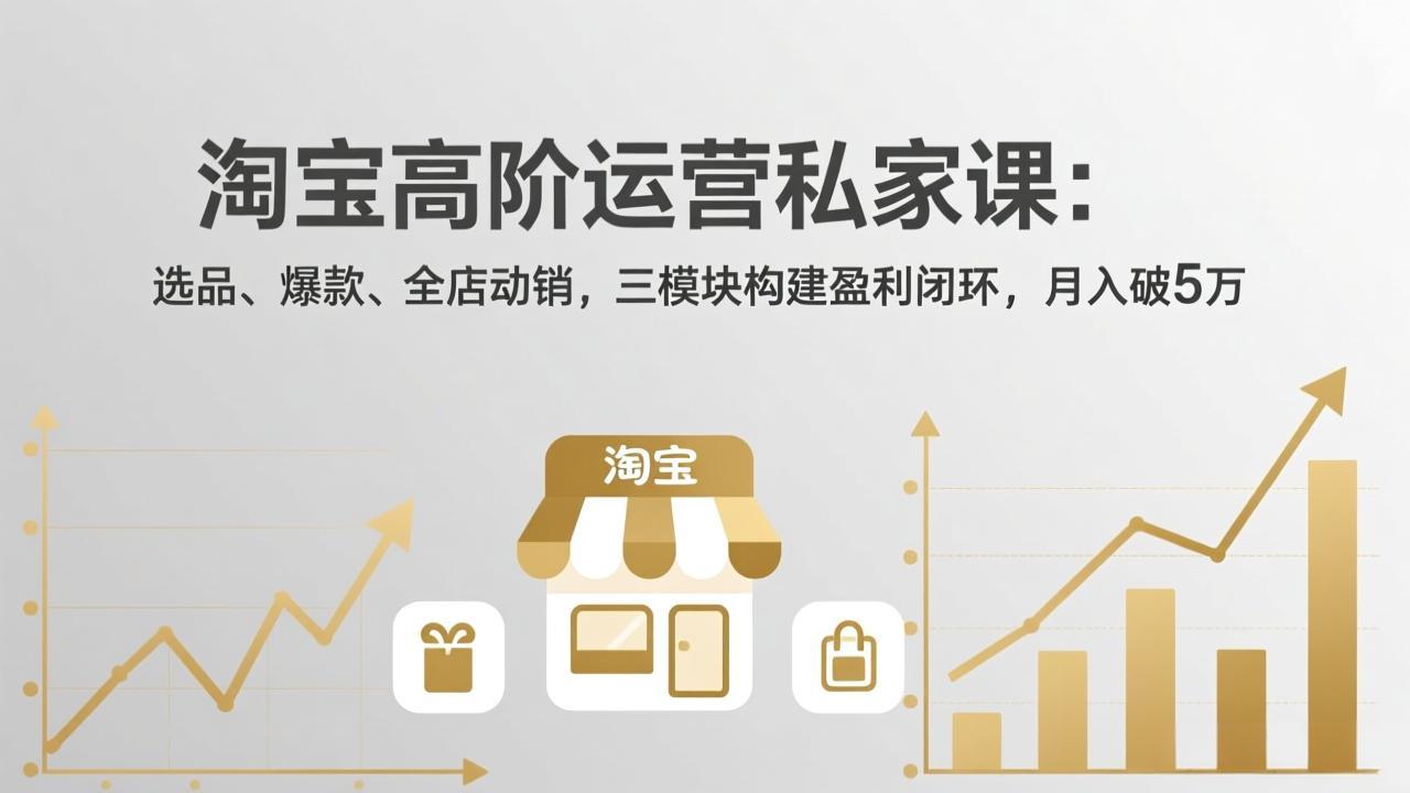 淘宝高阶运营私家课(更新26年4月|协议软件打粉软件