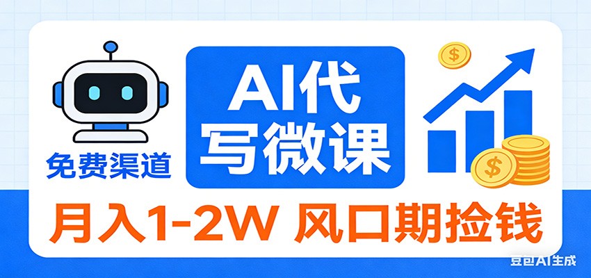 2026告别打工！AI 代写微课，提供免费渠道，月入 1-2W 风口期捡钱|HOOK协议网