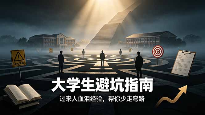 付费文章：大学生避坑指南 ，过来人血泪经验，帮你少走弯路|一人科技OPC聚合软件
