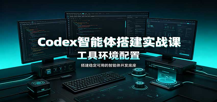 Codex智能体搭建实战课：工具环境配置，自定义技能开发，多业务自动化教学|一人科技OPC聚合软件