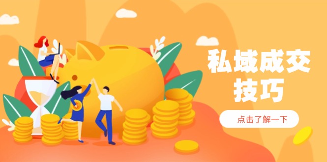 私域成交技巧，帮你从入门到精通，破解四大痛点，快速变现，轻松收钱|HOOK协议网