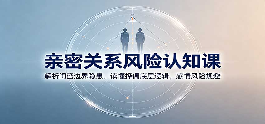 亲密关系风险认知课：解析闺蜜边界隐患，读懂择偶底层逻辑，感情风险规避|一人科技OPC聚合软件