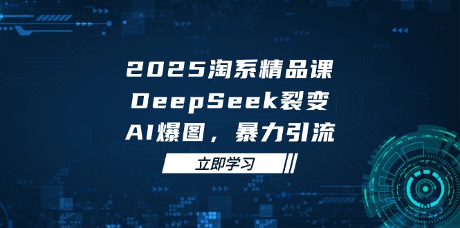 2025 淘系精品课，DeepSeek 裂变，AI 爆图，暴力引流|HOOK协议网