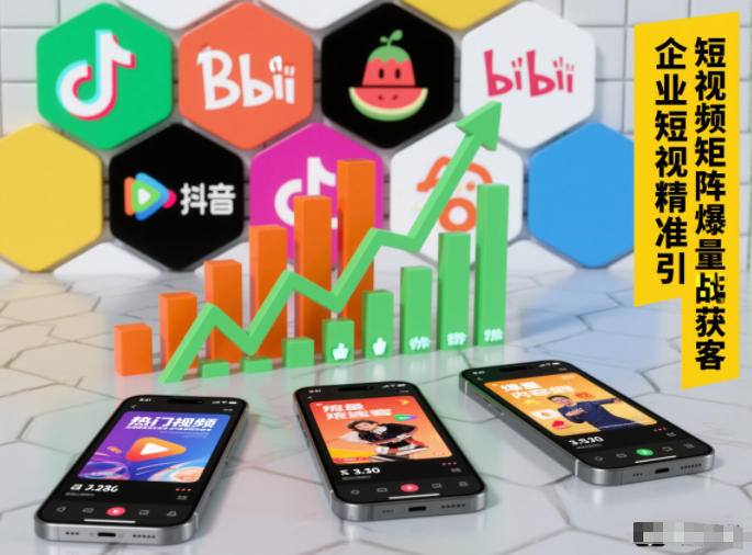 企业短视频精准引流矩阵获客，短视频矩阵爆量战法|HOOK协议网