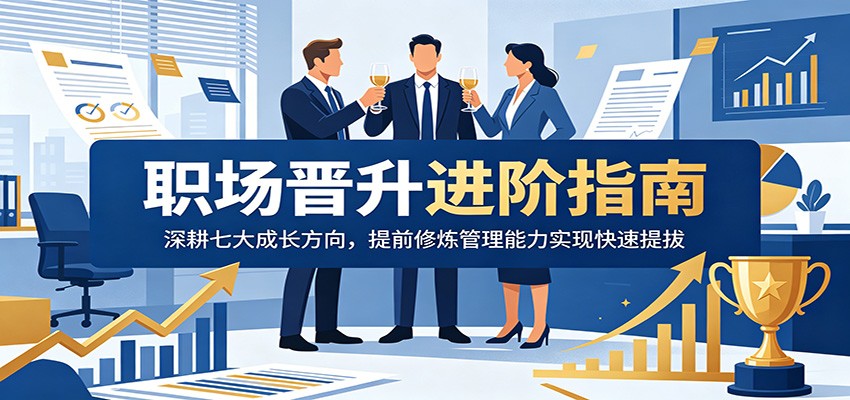 职场晋升进阶指南：深耕七大成长方向，提前修炼管理能力实现快速提拔|一人科技公司导航