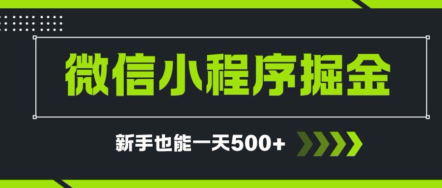 微信小程序自撸广告项目，0投资暴力玩法，新手小白一天轻松500+|HOOK协议网