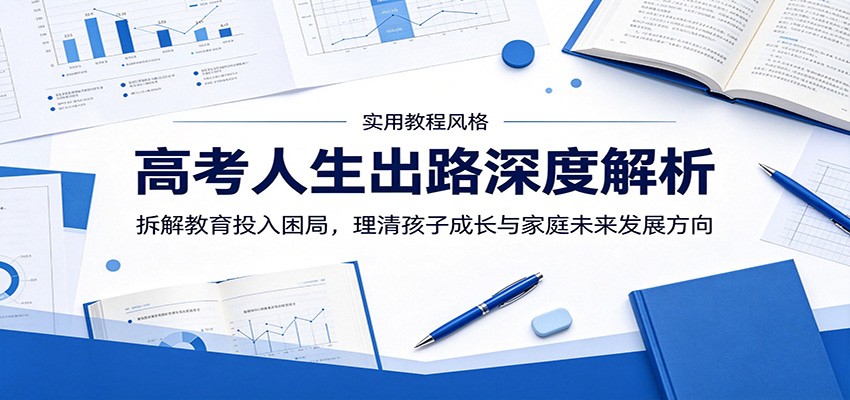 高考人生出路深度解析：拆解教育投入困局，理清孩子成长与家庭未来发展方向|一人科技公司导航