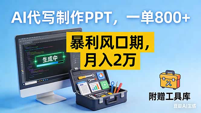 AI代写制作PPT，一单800+， 暴利风口期，月入2万【附工具】|HOOK协议网
