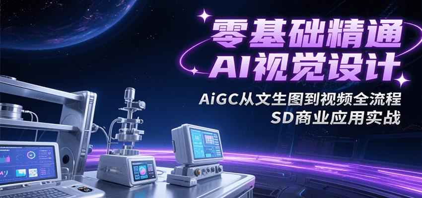 零基础精通AI视觉设计，AiGC从文生图到视频全流程，SD商业应用实战|HOOK协议网