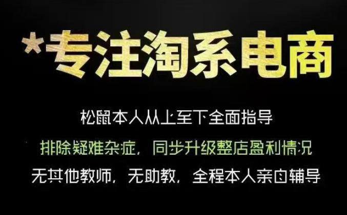 松鼠会电商VIP课程，从基础布局到高阶优化，助你掌握淘宝运营逻辑，提升店铺流量与转化(更新0901)|一人科技OPC聚合软件