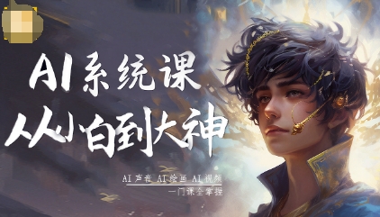 AI系统课程，从小白到大神系统学AI，AI声音-AI绘画-AI视频一门课全掌握|HOOK协议网
