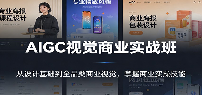 AIGC视觉商业实战班：从设计基础到全品类商业视觉，掌握商业实操技能|HOOK协议网