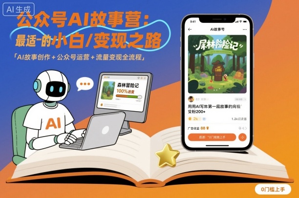 公众号ai故事营，最适合小白的自媒体变现之路|HOOK协议网