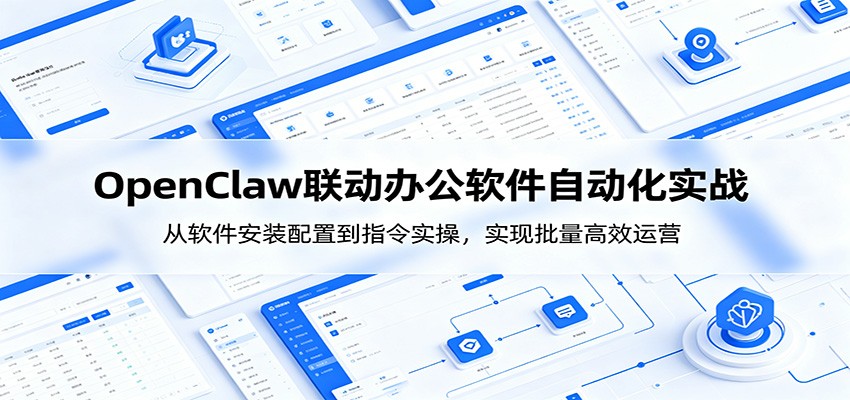 OpenClaw自动化实操课：从软件安装配置到指令实操，实现批量高效运营|一人科技公司导航