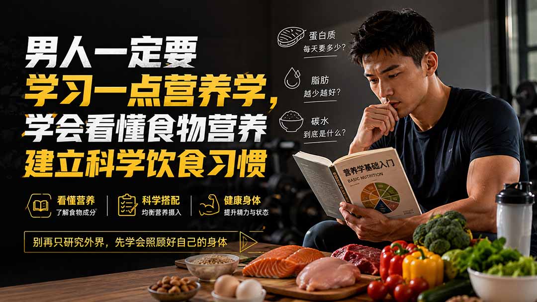 付费文章：男人一定要学习一点营养学，学会看懂食物营养建立科学饮食习惯|一人科技OPC聚合软件
