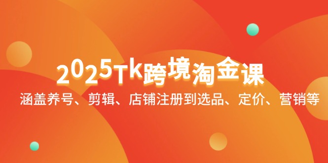 2025Tk跨境淘金课：涵盖养号、剪辑、店铺注册到选品、定价、营销等|HOOK协议网