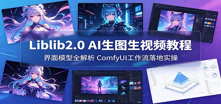 Liblib2.0 AI生图生视频教程：界面模型全解析，ComfyUI工作流落地实操|一人科技公司导航