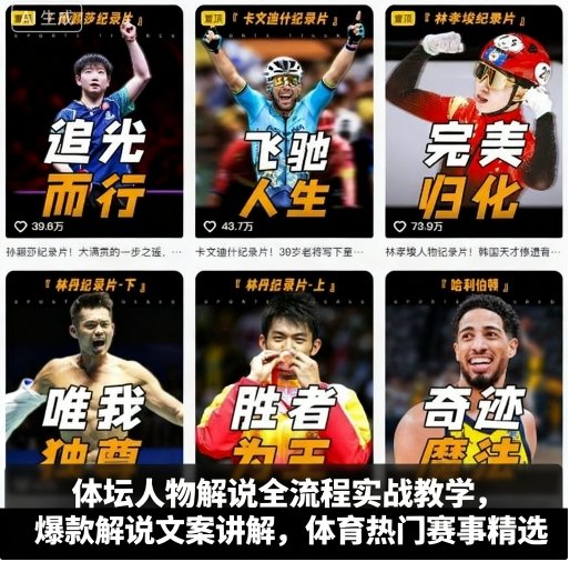 体坛人物解说全流程实战教学，爆款解说文案讲解，体育热门赛事精选|HOOK协议网
