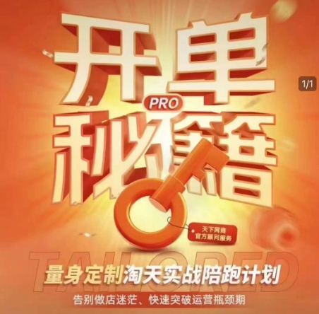 淘宝开单秘籍PRO，量身定制淘天实战陪跑计划，告别做店迷茫、快速突破运营瓶颈期(更新)|HOOK协议网