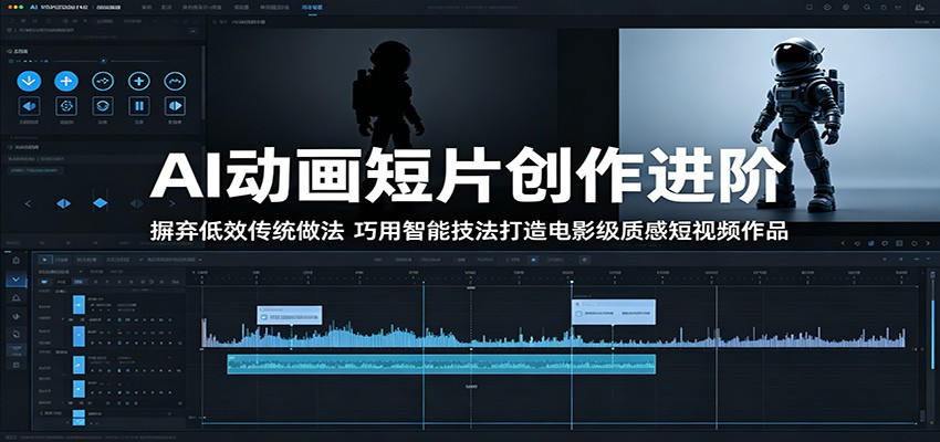 AI动画短片创作进阶：摒弃低效传统做法，巧用智能技法打造电影级质感短视频作品|一人科技公司导航