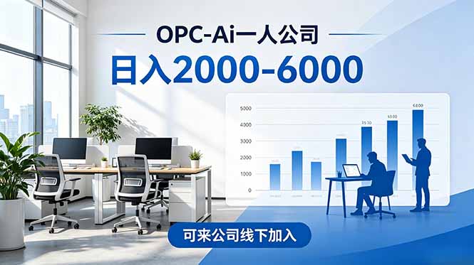 2026创业新风口—OPC一人公司模式震撼首发！日收益2000-6000+，项目绿色长久，安全稳健，合...|一人科技公司导航