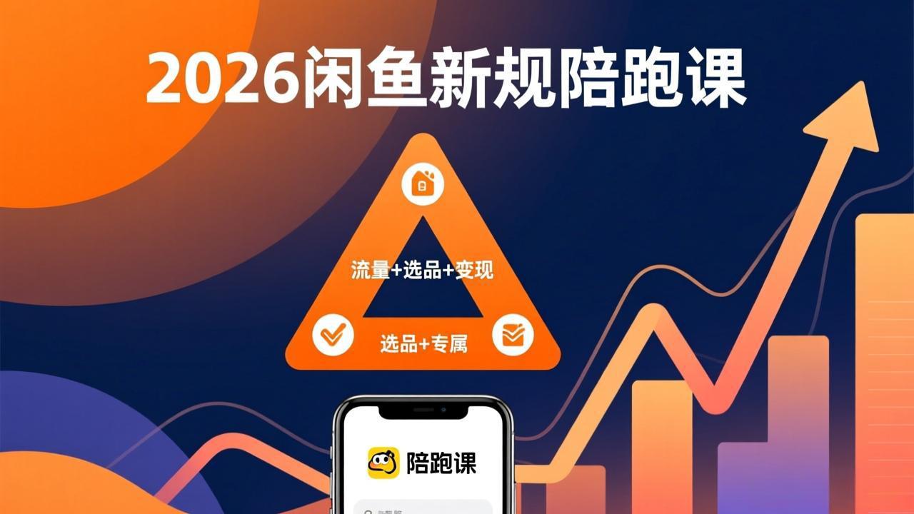 2026闲鱼高阶陪跑课全新上线，带你吃透新规玩转选品流量，从零搭建稳定变现盈利体系|协议软件打粉软件