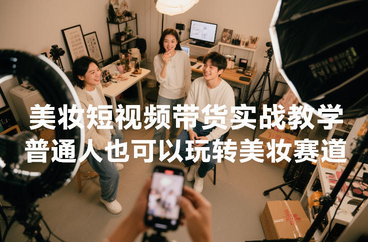 美妆短视频带货实战教学，普通人也可以玩转美妆赛道|HOOK协议网