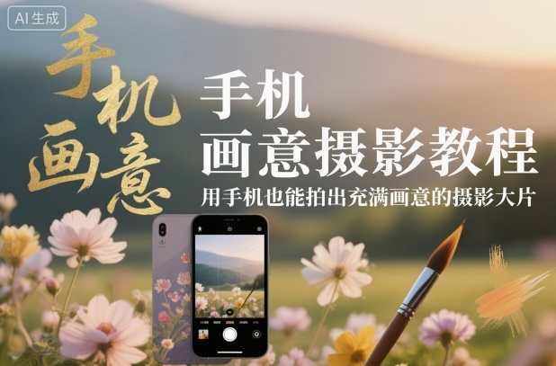 手机画意摄影教程，用手机也能拍出充满画意的摄影大片|HOOK协议网