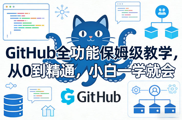 GitHub全功能保姆级教学，从0到精通，小白一学就会|协议软件打粉软件