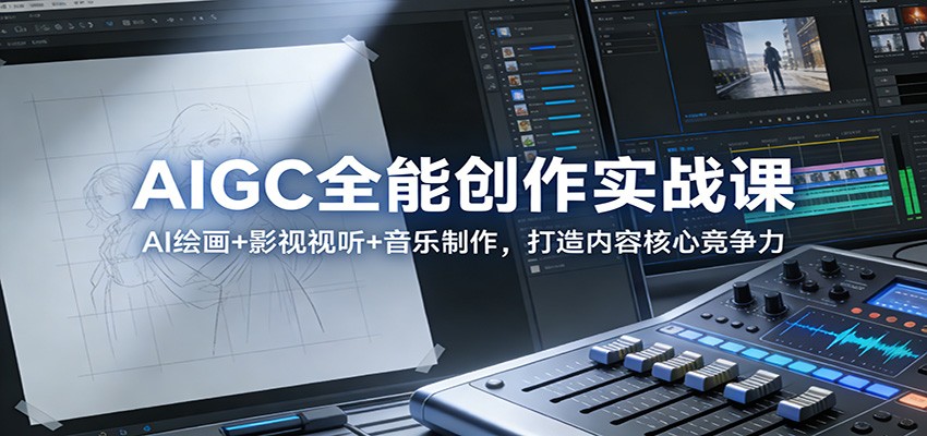 AIGC全能创作实战课：AI绘画+影视视听+音乐制作，打造内容核心竞争力|HOOK协议网