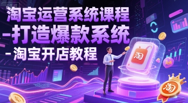 淘宝运营系统课程-打造爆款系统-淘宝开店教程|HOOK协议网