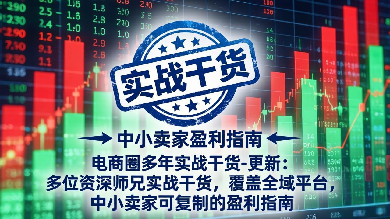 电商圈多年实战干货-更新4月27：多位资深师兄实战干货/覆盖全域平台，中小卖家可复制的盈利指南|协议软件打粉软件