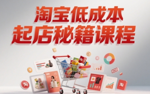 淘宝低成本起店系统课，助你快速起店，实现弯道超车|HOOK协议网
