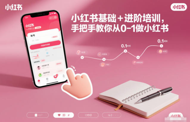 小红书基础+进阶培训，手把手教你从0-1做小红书|HOOK协议网