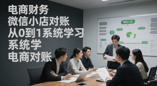 电商财务微信小店对账，从0到1系统学习电商对账|HOOK协议网