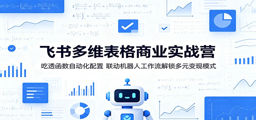 飞书多维表格商业实战营：吃透函数自动化配置，联动机器人工作流解锁多元变现模式|一人科技公司导航