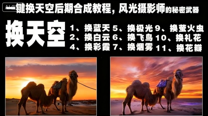 一键换天空后期合成教程，风光摄影师的秘密武器|HOOK协议网