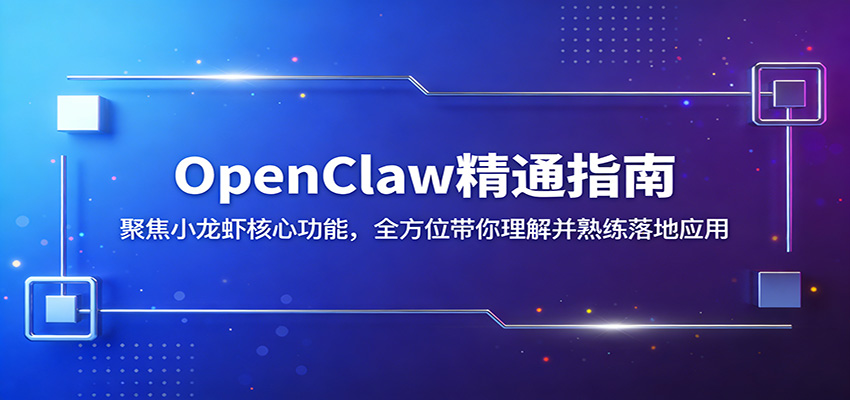 OpenClaw精通指南：聚焦小龙虾核心功能，全方位带你理解并熟练落地应用|协议软件打粉软件