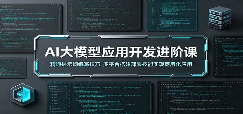 AI大模型应用开发进阶课：精通提示词编写技巧，多平台搭建部署技能实现商用化应用|一人科技公司导航