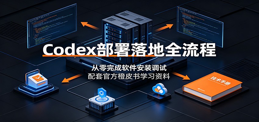 Codex部署落地全流程：从零完成软件安装调试，配套官方橙皮书学习资料|一人科技OPC聚合软件