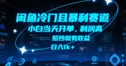 闲鱼冷门且暴利赛道，小白当天开单，利润高，照抄就有收益，日入1k+【揭秘】|HOOK协议网