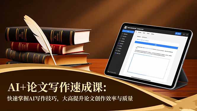 AI+论文写作速成课：快速掌握AI写作技巧，大幅提升论文创作效率与质量|HOOK协议网