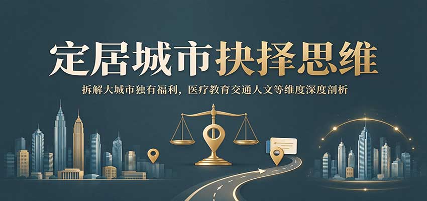定居城市抉择思维：拆解大城市独有福利，医疗教育交通人文等维度深度剖析|一人科技OPC聚合软件