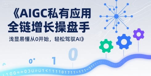 AIGC私有化应用全链增长操盘手，浅显易懂从0开始，轻松驾驭AI|HOOK协议网