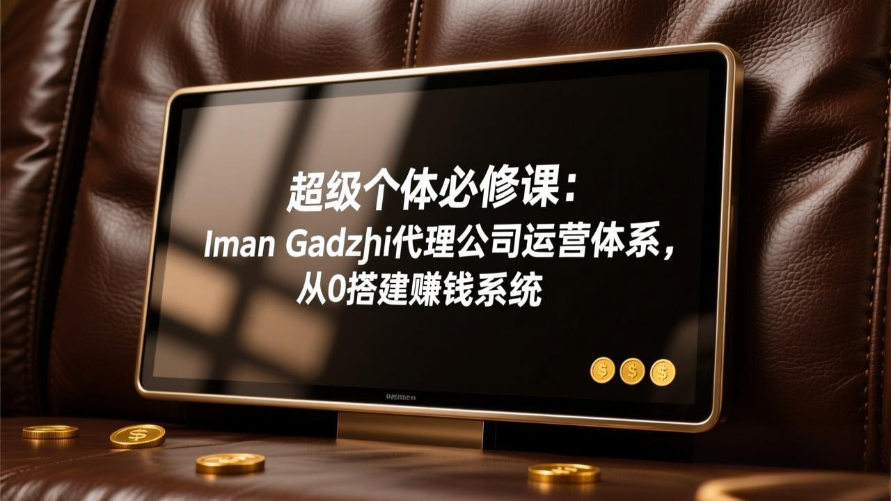 超级个体必修课：Iman Gadzhi代理公司运营体系，从0搭建赚钱系统|协议软件打粉软件