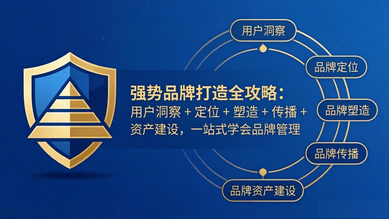 强势品牌打造全攻略：用户洞察 + 定位 + 塑造 + 传播 + 资产建设，一站式学会品牌管理|协议软件打粉软件