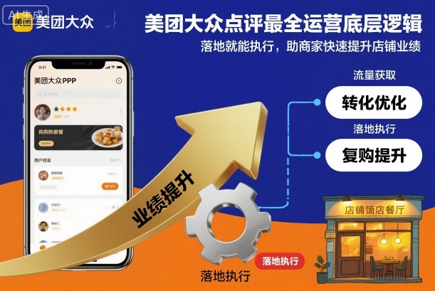 美团大众点评最全运营底层逻辑，落地就能执行，助商家快速提升店铺业绩|HOOK协议网