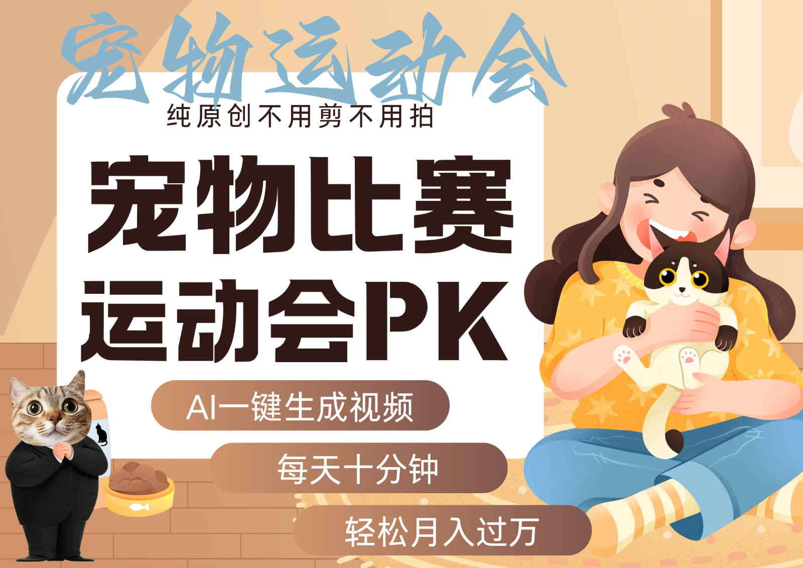 AI萌宠运动员跳水 射击 篮球 足球比赛 每天十分钟 附详细提示词文案库 代替做…|HOOK协议网