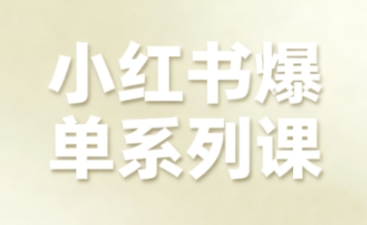 小红书爆单系列课，聚焦小红书电商全链路增长|HOOK协议网