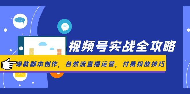 视频号实战全攻略，爆款脚本创作，自然流直播运营，付费投放技巧|HOOK协议网